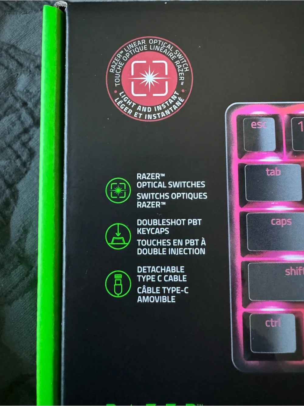 Razer Huntsman Mini 60% Gaming Keyboard - Black with RGB . NEW